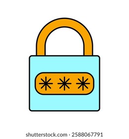 password icons  symbol vector elements for infographic web