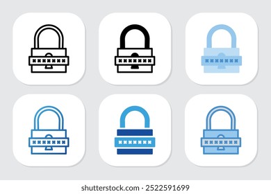 Iconos de Contraseña con varios estilos de diseño