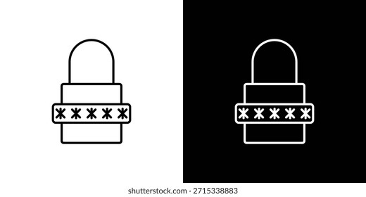 Plantilla de Vector de iconos de Contraseña, EPS 10 para el diseño