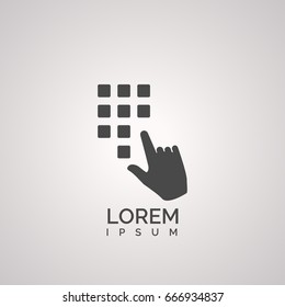 password icon.saving sign
