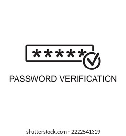 password identification icon , technology icon