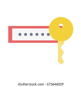 password key to sacurity and protection symbol