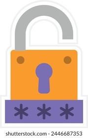 Password Key vector icon. Can be used for printing, mobile and web applications.