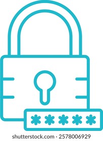Password Key vector icon. Can be used for printing, mobile and web applications.