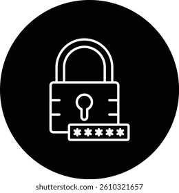 Password Key vector icon. Can be used for printing, mobile and web applications.