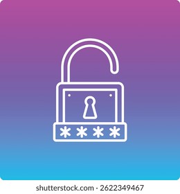Vektorsymbol für Kennwortschlüssel. Kann für Druck-, Mobil- und Web-Anwendungen verwendet werden.