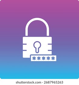 Password Key vector icon. Can be used for printing, mobile and web applications.