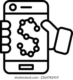 Vectorsymbol-Design der Passwortlinie