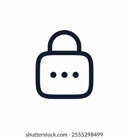 password lock icon sign vector