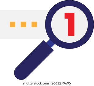 Icono de protección de bloqueo de Contraseña Ilustración plana de Vector