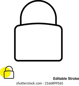 Password Lock Vector Line Icon