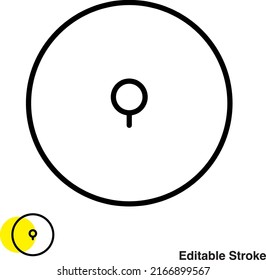 Password Lock Vector Line Icon