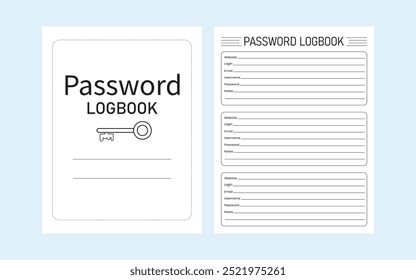 Password Logbook Kdp Interior Template