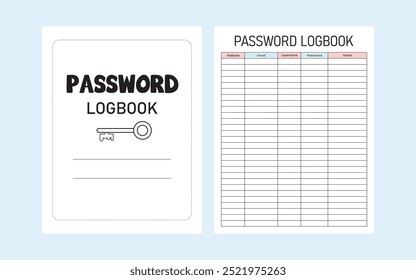 Password Logbook Kdp Interior Template