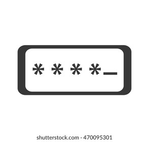 password login data safety user protection security code vector illustration isolated