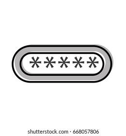 password login isolated icon