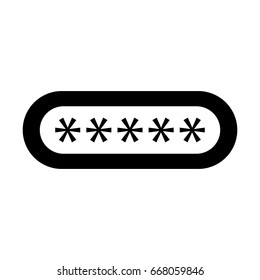 password login isolated icon