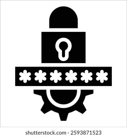 Password Manager Icon Element For Design