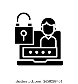 Vektorgrafik mit dem Symbol des Kennwortmanagers