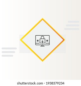 Password Manager icon isolated white background