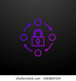 Password manager outline nolan icon. Elements of security set. Simple icon for websites, web design, mobile app, info graphics