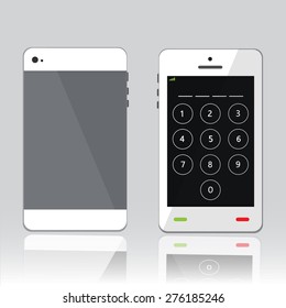 password on white phone