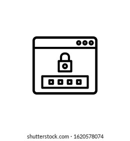 Password Online Money Service discount icon vector illustration logo template for many purpose. Isolated on white background.