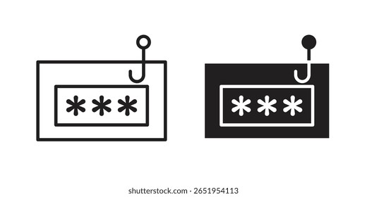 Password phishing icon. modern vector symbols set