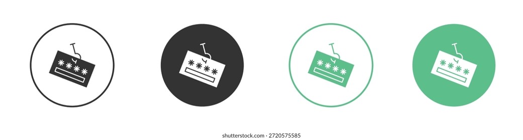 Password phishing icon pictograms. Vector eps 10