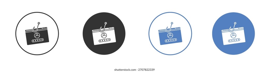 Password phishing icon vector art illustration. for mobile concept and web designs