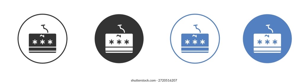 Password phishing icon vector clip art illustration collection
