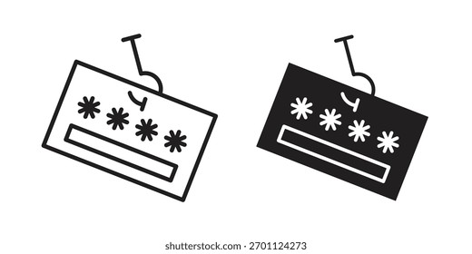 Vektor-Sammlung des Phishing-Symbols für Passwörter. Vektorgrafiken mit Stocksymbolen