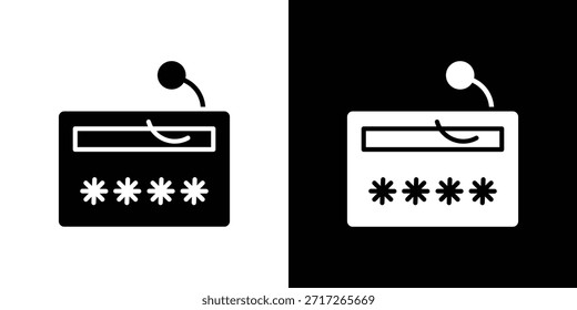 Passwort-Phishing-Symbol Vektor-Design-Element Vektor eps 10