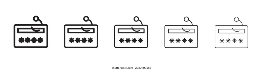 Password phishing icon vector design element vector eps 10