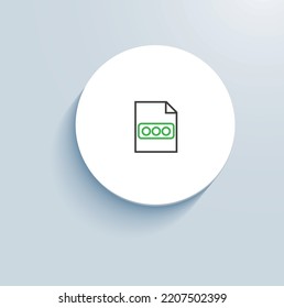 Password policy icon vector design