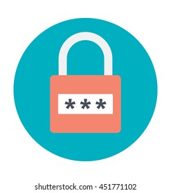 Password Privacy Colored Vector Icon