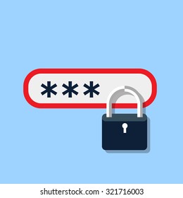 Password protected icon