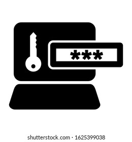 password protected icon or logo isolated sign symbol vector illustration - high quality black style vector icons
