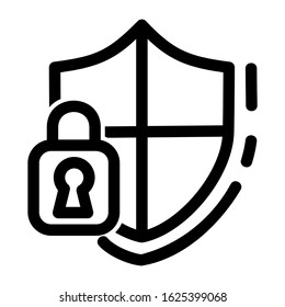 password protected icon or logo isolated sign symbol vector illustration - high quality black style vector icons
