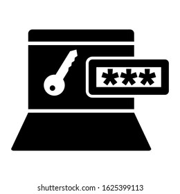 password protected icon or logo isolated sign symbol vector illustration - high quality black style vector icons
