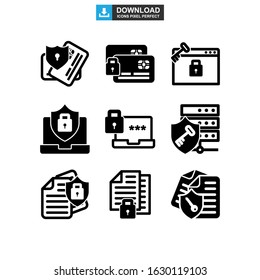 password protected icon or logo isolated sign symbol vector illustration - Collection of high quality black style vector icons

