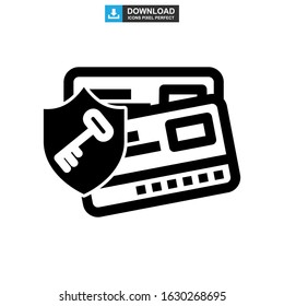 password protected icon or logo isolated sign symbol vector illustration - high quality black style vector icons

