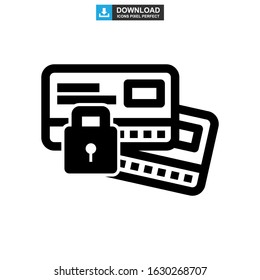 password protected icon or logo isolated sign symbol vector illustration - high quality black style vector icons
