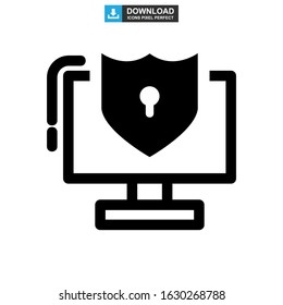password protected icon or logo isolated sign symbol vector illustration - high quality black style vector icons
