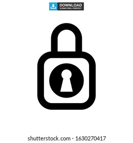 password protected icon or logo isolated sign symbol vector illustration - high quality black style vector icons
