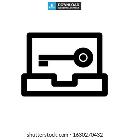 password protected icon or logo isolated sign symbol vector illustration - high quality black style vector icons
