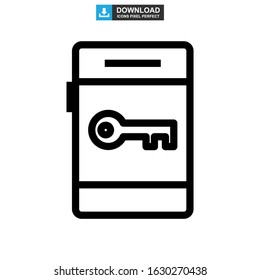 password protected icon or logo isolated sign symbol vector illustration - high quality black style vector icons
