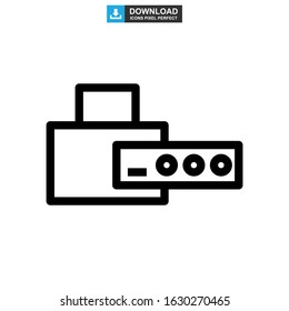 password protected icon or logo isolated sign symbol vector illustration - high quality black style vector icons
