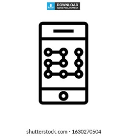 password protected icon or logo isolated sign symbol vector illustration - high quality black style vector icons
