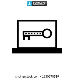 password protected icon or logo isolated sign symbol vector illustration - high quality black style vector icons
